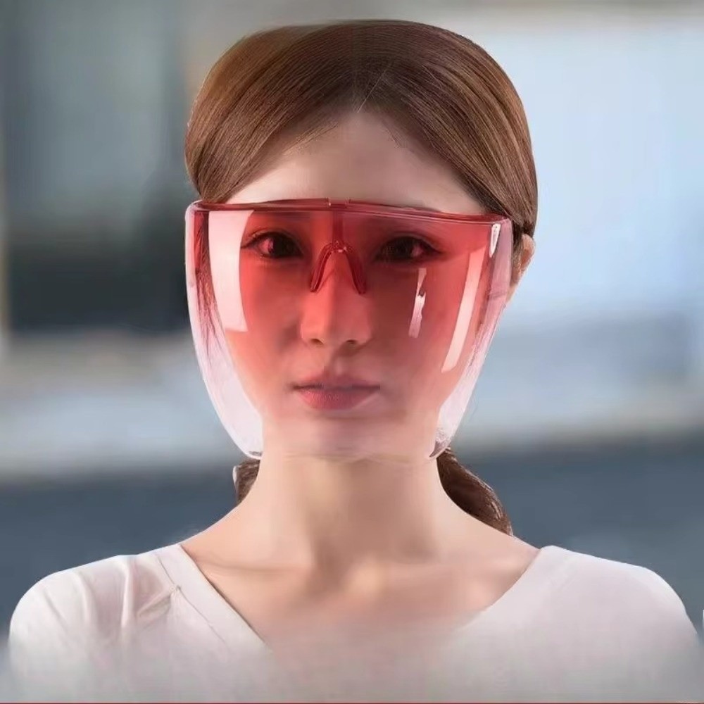 Anti Pollution Mask - 曇り止めフルフェイスマスクアンチスプラッシュ高精細保護フェイスカバー透明透明ゴーグルネイルアートツール