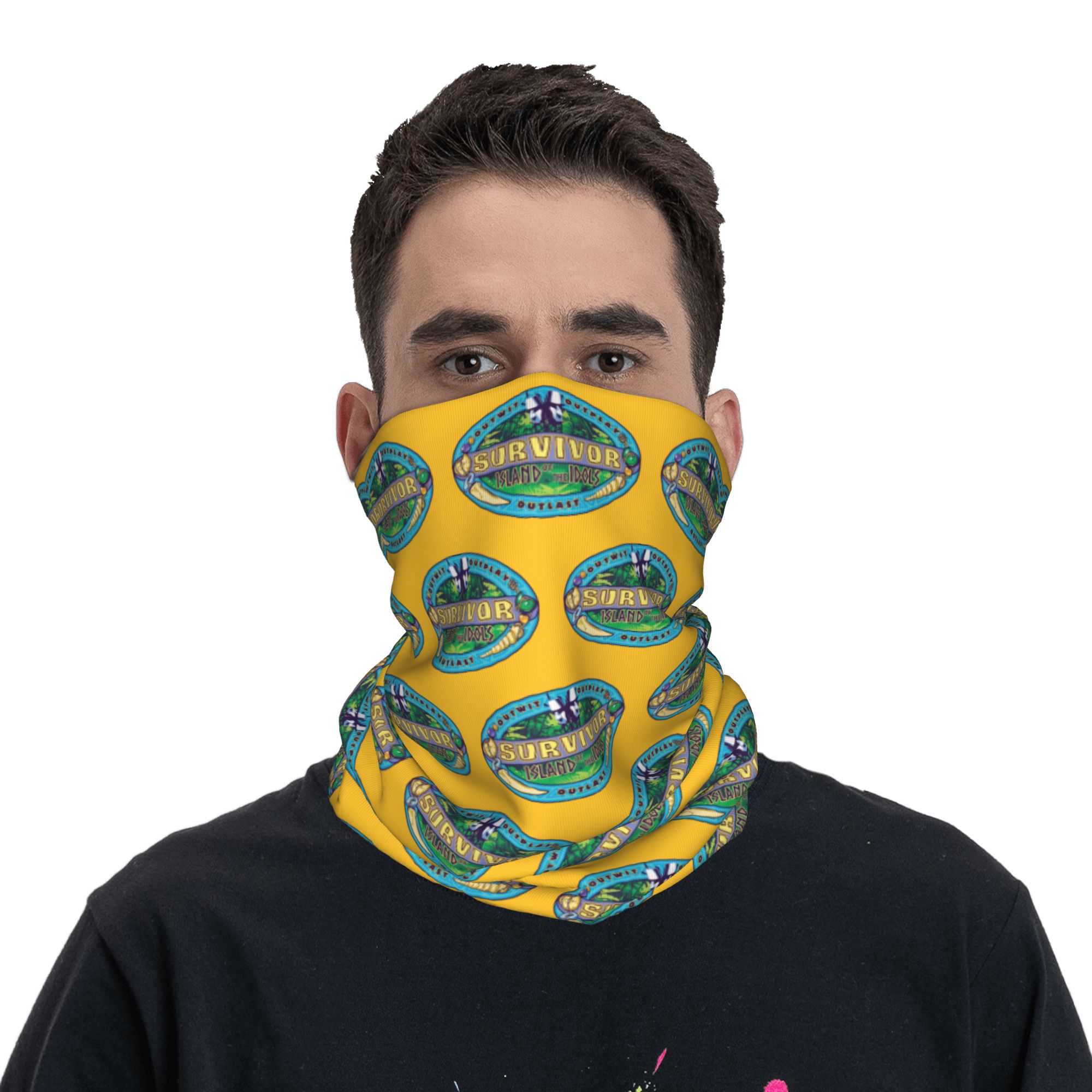 Sports Mask Breathable - S-Survivors バンダナ ネックカバー プリント アイランド オブ