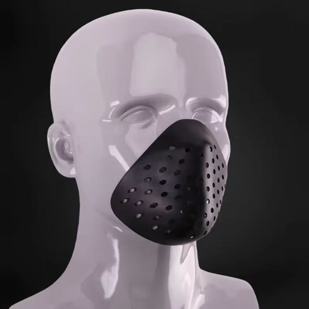 Silicone Mask Bracket - 3D ハーフフェイスブラケットシリコンマスクハロウィンコスプレスパイダーバラクラバ-シリコンフェイスシェルペイントボールハンティングプロテクト