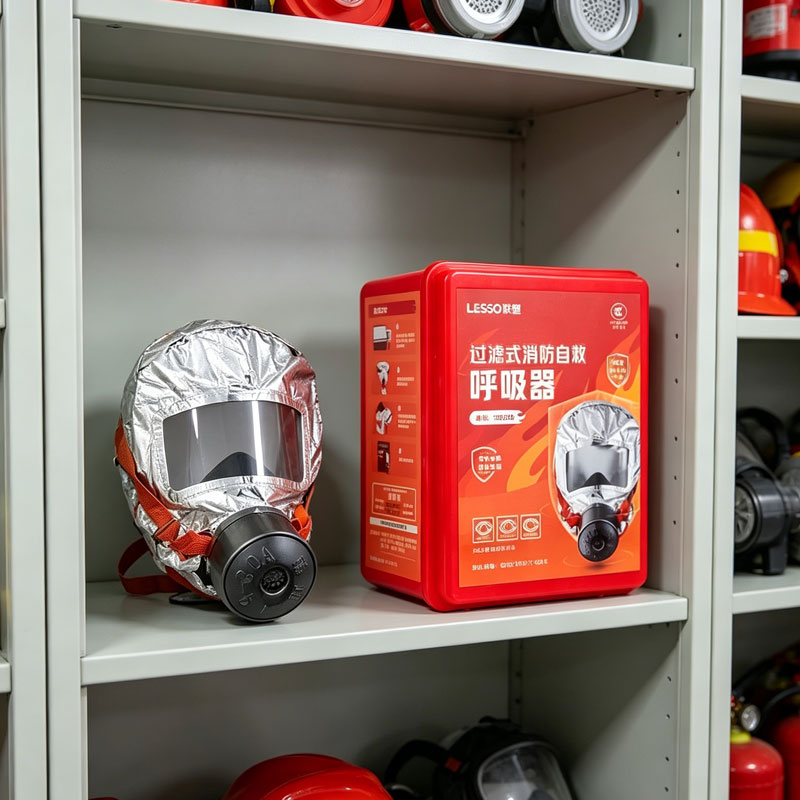 Kn95 Respirator Mask - マスク ガス濾過 自助呼吸装置 消防マスク 火災煙ガス フルフェイスマスク