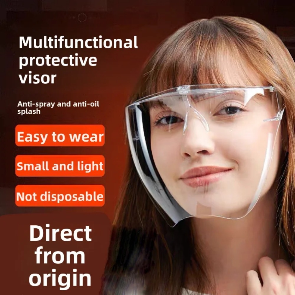Anti Pollution Mask - フルフェイスタイプ高精細透明防曇防滴保護マスクスペースマスク抗唾液高透明ゴーグル