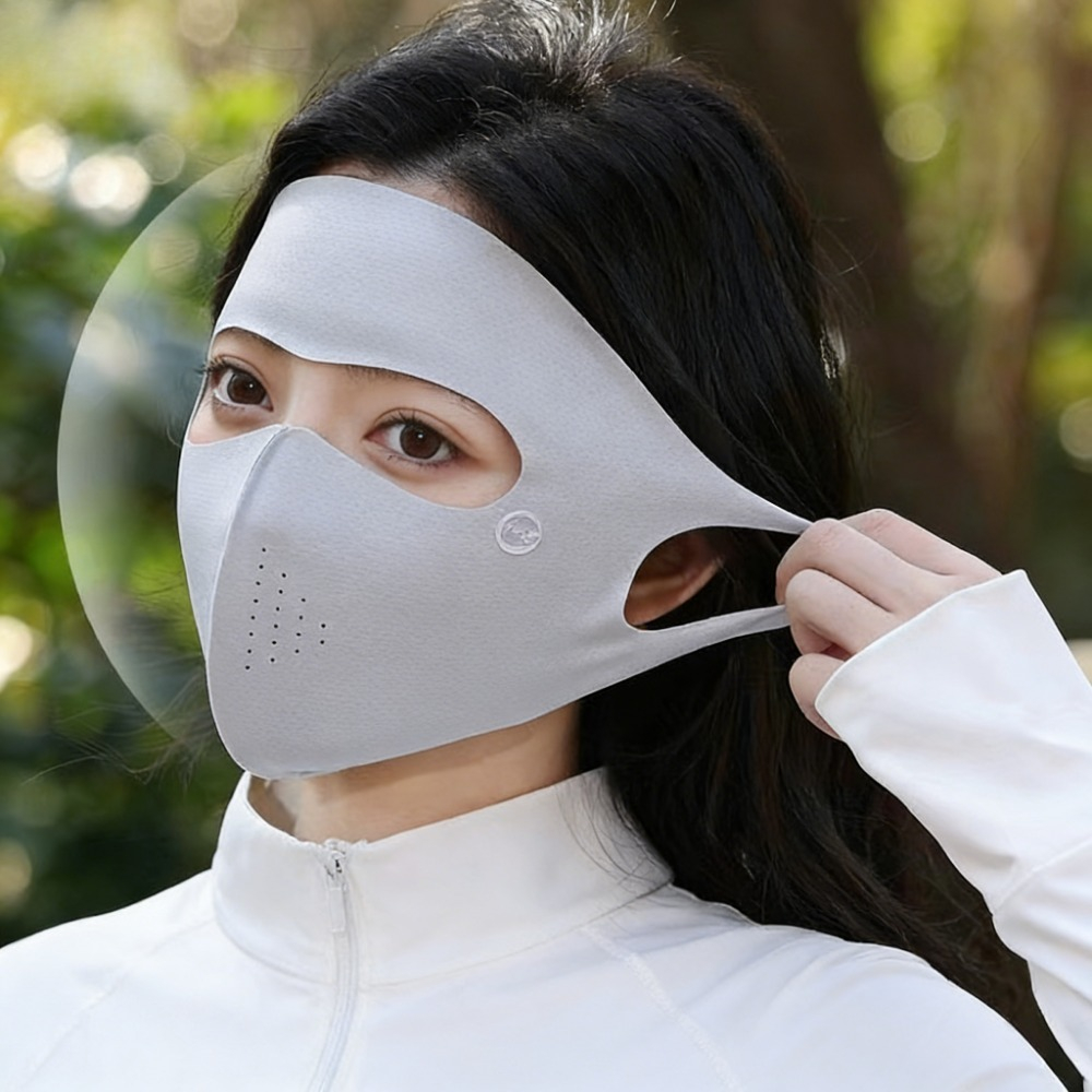 Sports Mask Breathable - アイスシルク UV保護フェイスカバー 通気性のある再利用可能なマスク オートバイ ランニング サイクリング