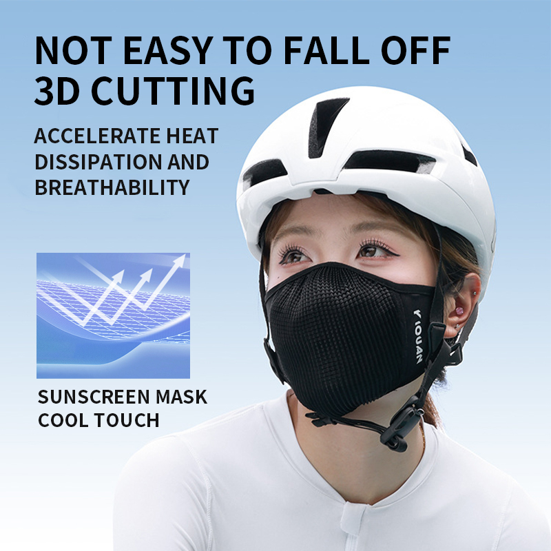 Anti Pollution Mask - YIQUAN スポーツ サイクリング マスク - 二重通気性メッシュ、9g