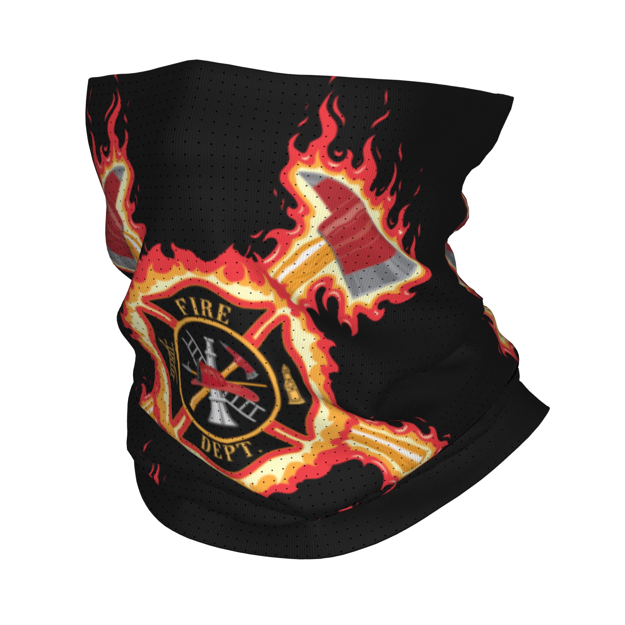 Neck Gaiter Face Cover - カスタム消防士クロスバンダナネックウォーマー男女兼用冬用ハイキングスキースカーフゲイターファイヤーレスキュー消防士フェイスカバー