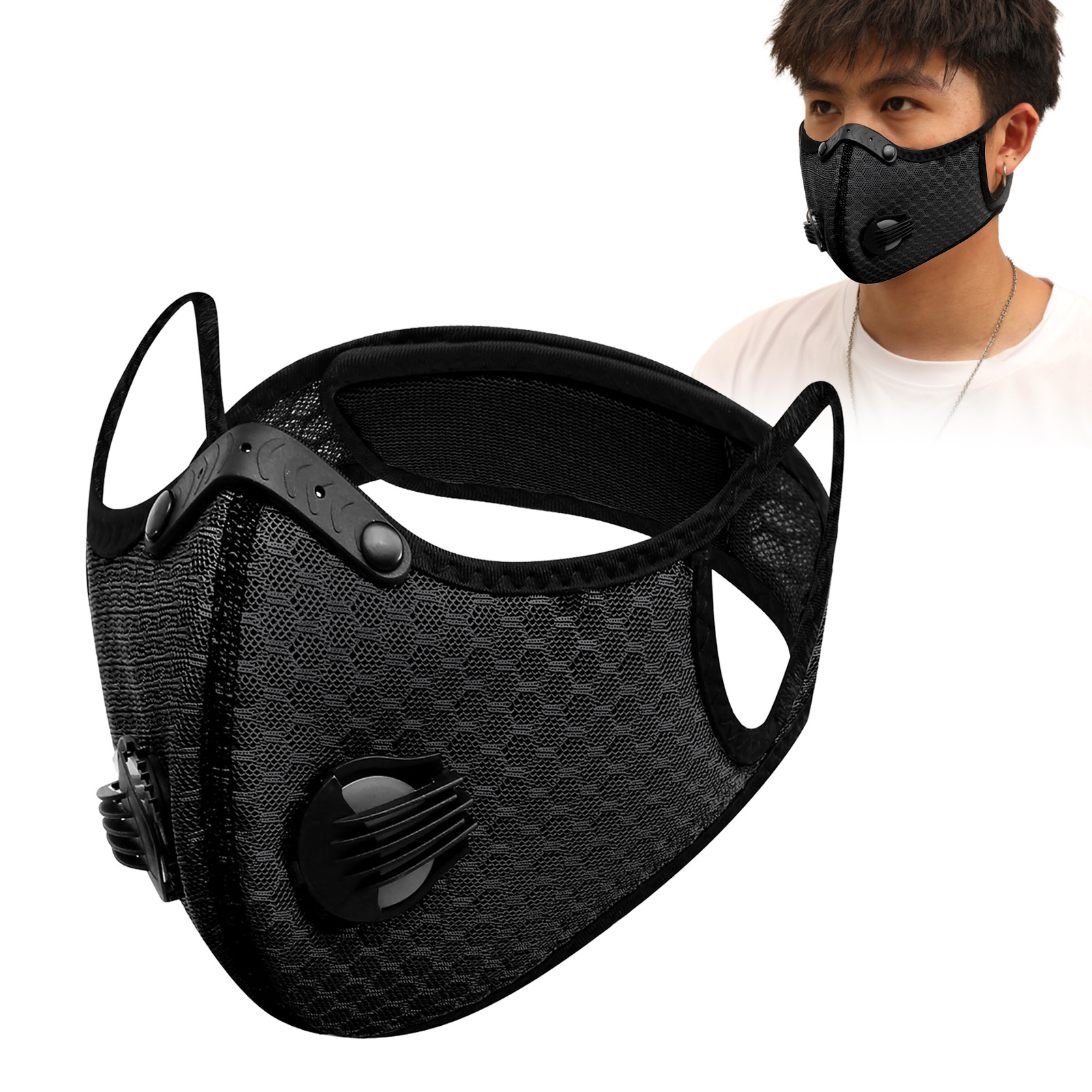 Anti Pollution Mask - ユニセックス防風ライディングマスク活性炭マスクアウトドアスポーツ防塵汚染防止マスクバイクオートバイレーススキー用
