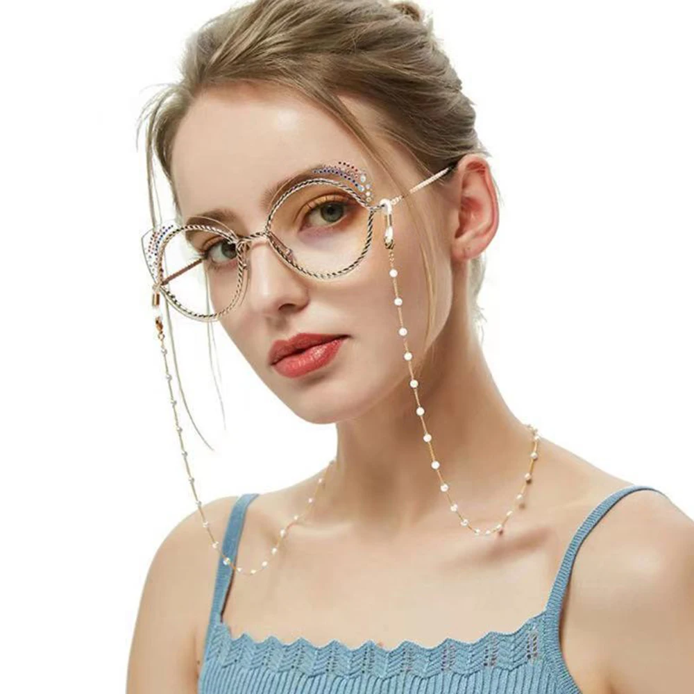 新しい紛失防止エアポッズ用メガネストラップ、ビーズ付きマスク - Mask Chain Holder のレビューと価格