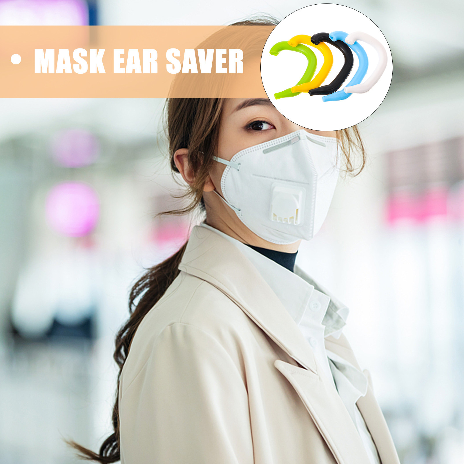 5 個プレミアムシリコンイヤーセーバーマスク耳プロテクターイ - Disposable Surgical Mask のレビューと価格