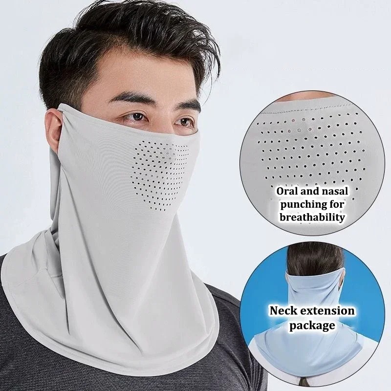 メンズ・レディース兼用 アイスシルク UVカット 日焼け止め - Sports Mask Breathable のレビューと価格