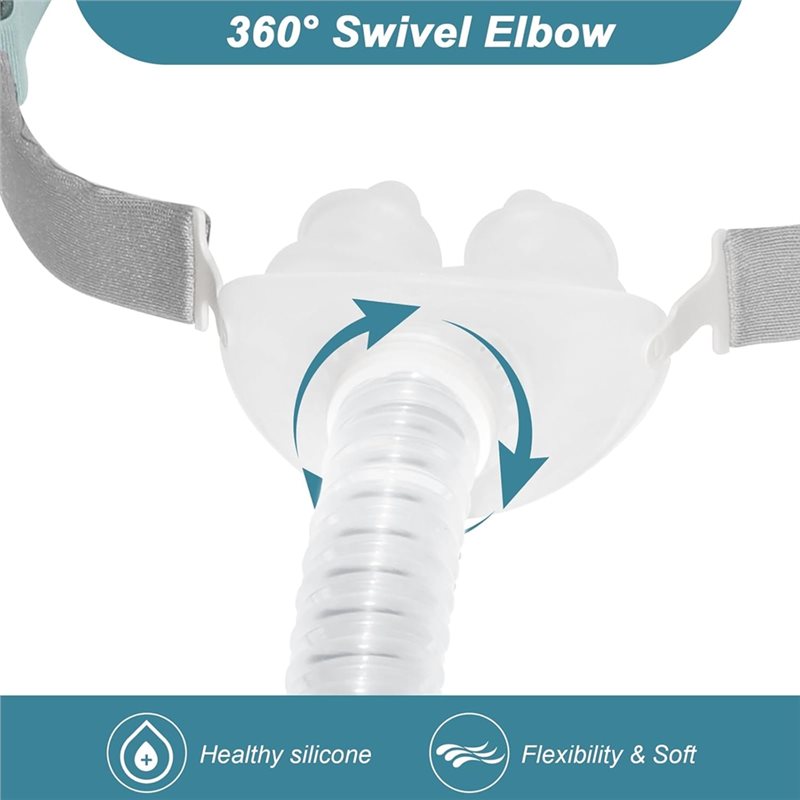 CPAP マスクチューブ付属 1 セットユニバーサル鼻マスク - Silicone Mask Bracket のレビューと価格