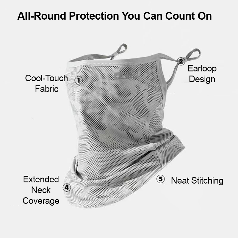 ネックゲイター UV保護フェイスマスク アイスシルク ユニセ - Sports Mask Breathable のレビューと価格