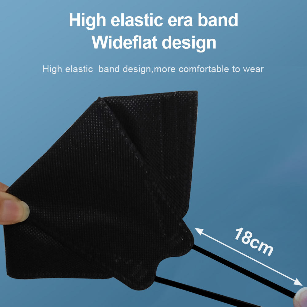 大人用魚型認定 KN95 FFP2 マスク 4 層黒生地マス - Disposable Surgical Mask のレビューと価格