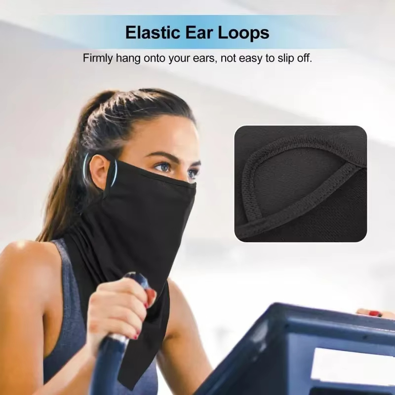 通気性のあるスカーフハーフフェイスマスク夏用速乾ネックゲイタ - Respirator Half Face のレビューと価格