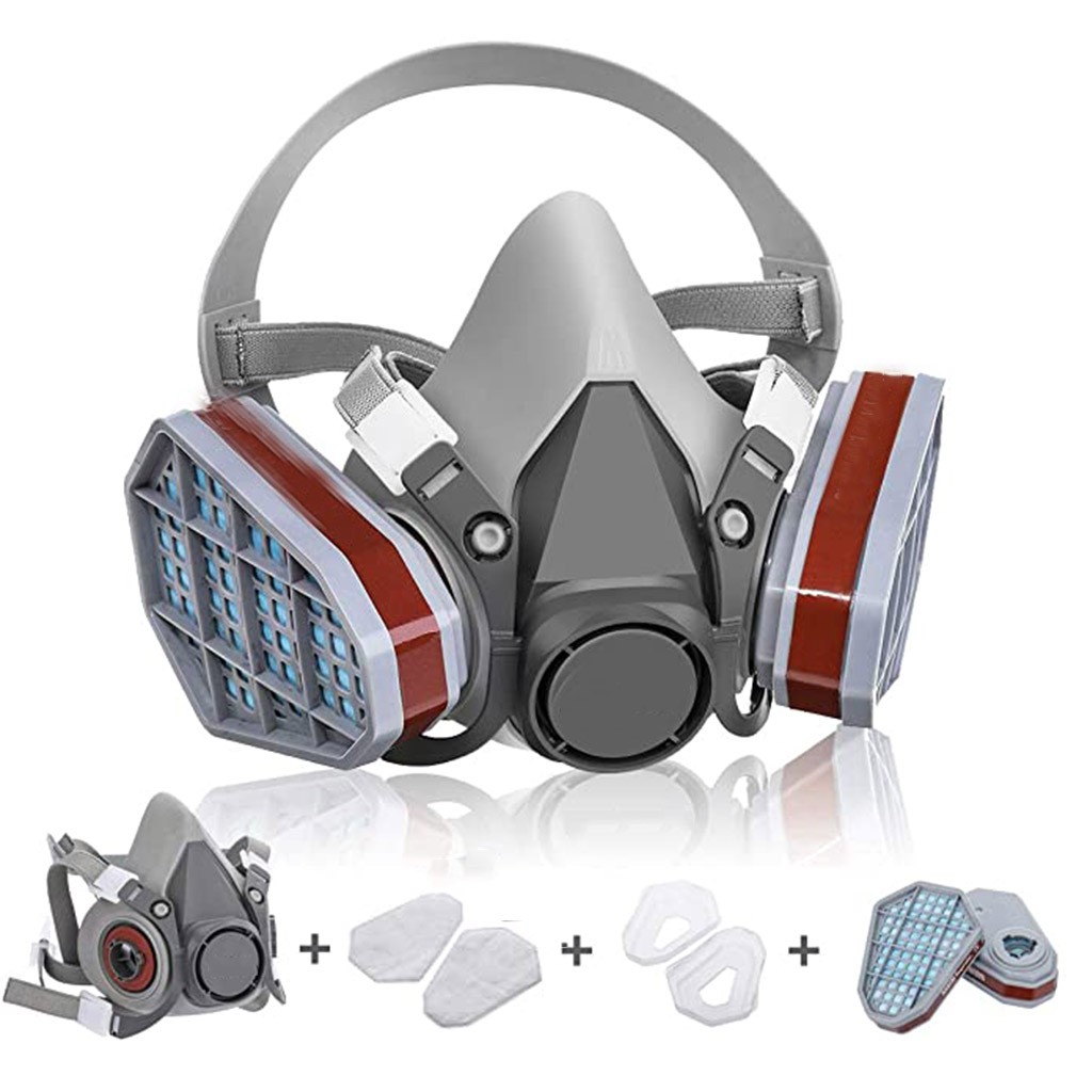 顔用防塵マスク工業用ハーフフルガスマスク有機蒸気塗料スプレー - Respirator Half Face のレビューと価格