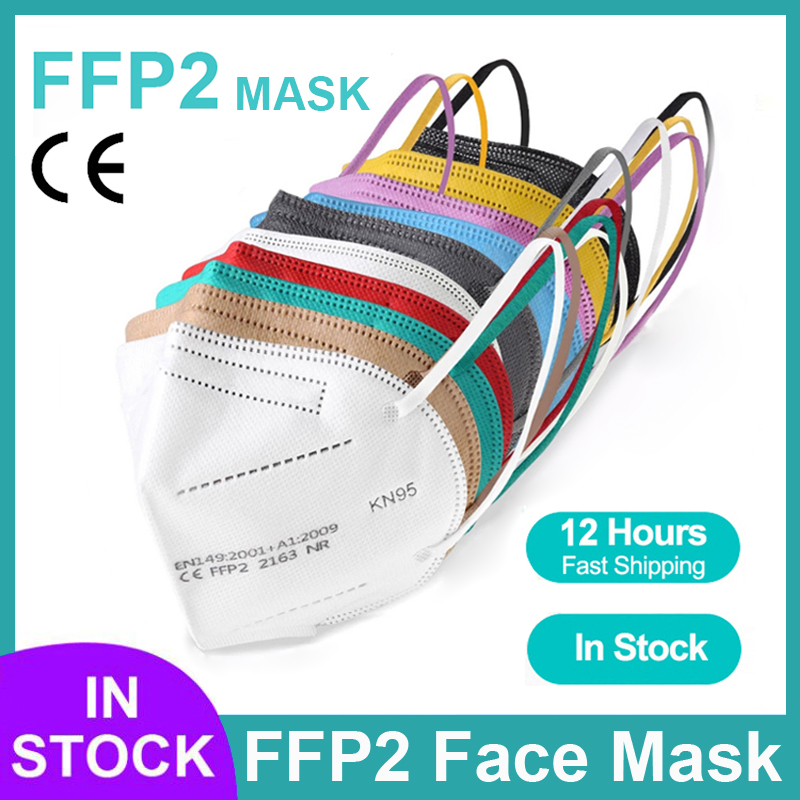 5層FFP2マスク CE認証 KN95 メルトブローンマスク - Disposable Mask Blue のレビューと価格