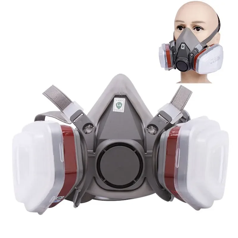 7in1 ガス防護ハーフフェイスマスク、6001、2091、 - Respirator Half Face のレビューと価格