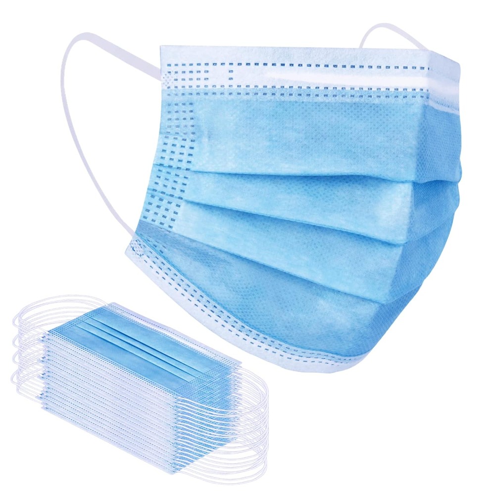 青色使い捨てフェイスマスク100枚入り 青色フェイスマスク3 - Disposable Mask Blue のレビューと価格