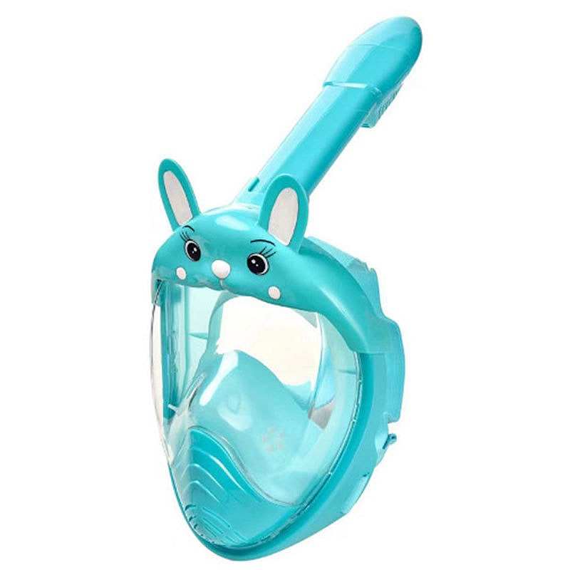 漫画のウサギの耳付き子供用シュノーケルマスク、曇り止めシリコ - Kids Face Mask のレビューと価格