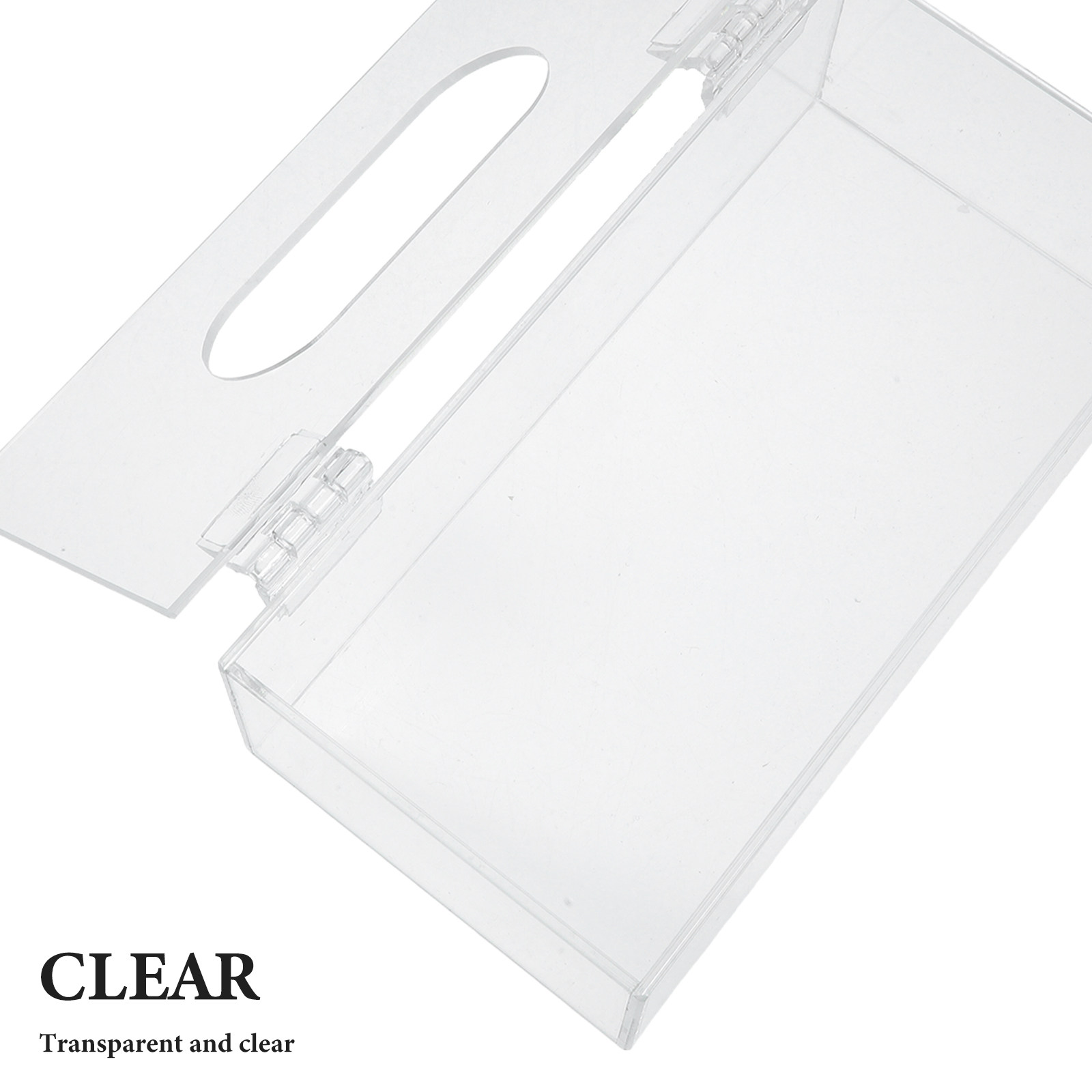透明アクリル製フェイスマスク収納ボックス ヒンジ付き蓋 マス - Face Mask Storage Box のレビューと価格