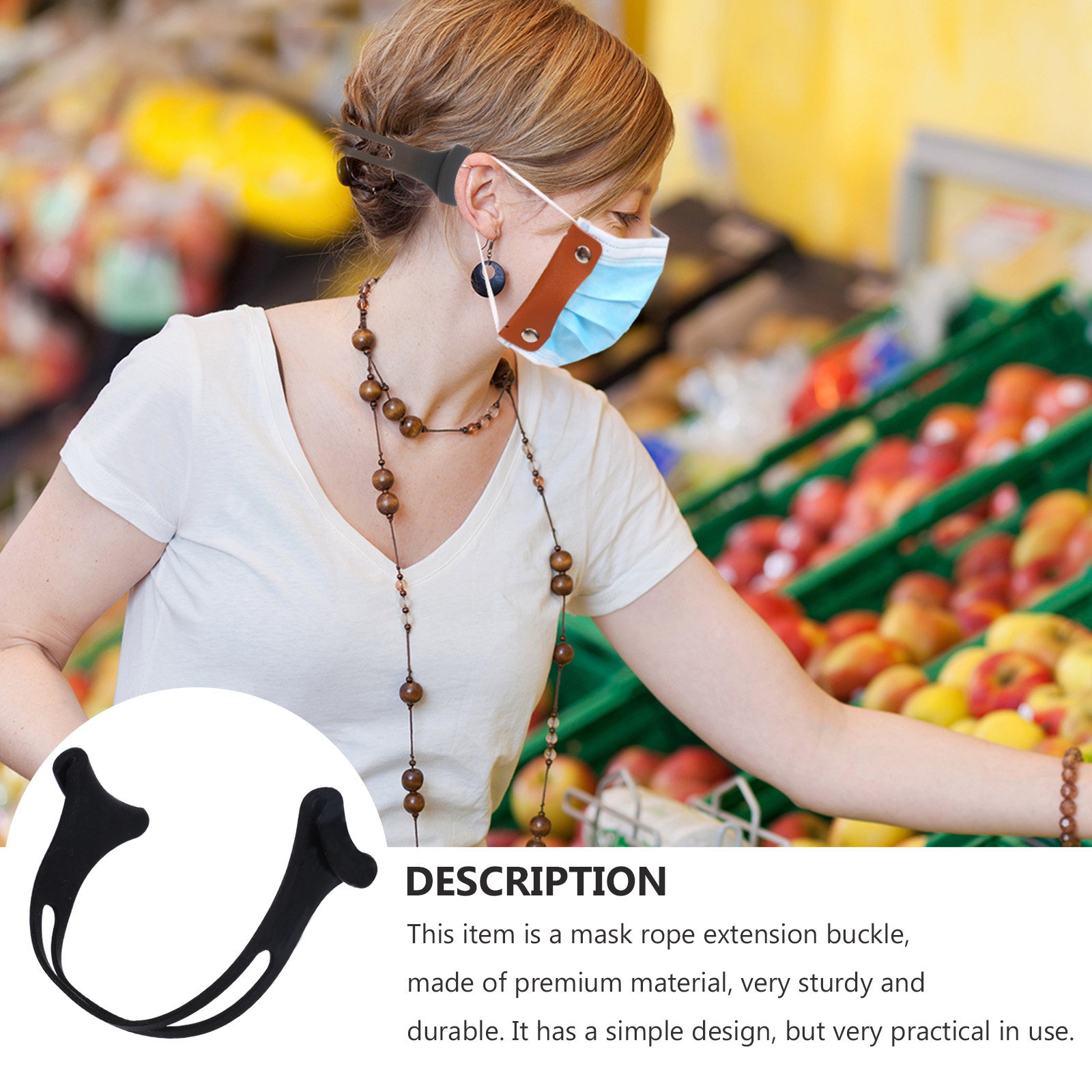 3個入り プロ仕様 シリコン製マスクストラップエクステンダー - Mask Ear Saver Strap のレビューと価格