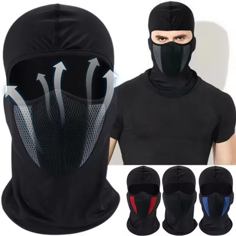 フルフェイスマスクサイクリング防風ヘッドギアオートバイバラク - Sports Mask Breathable のレビューと価格