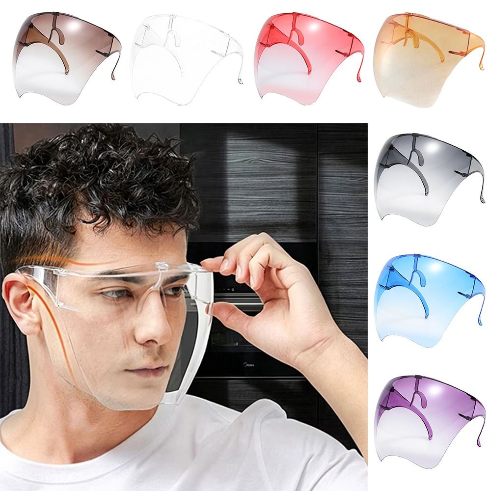 曇り止めフルフェイスマスク透明アンチスプラッシュ保護フェイス - Anti Pollution Mask のレビューと価格