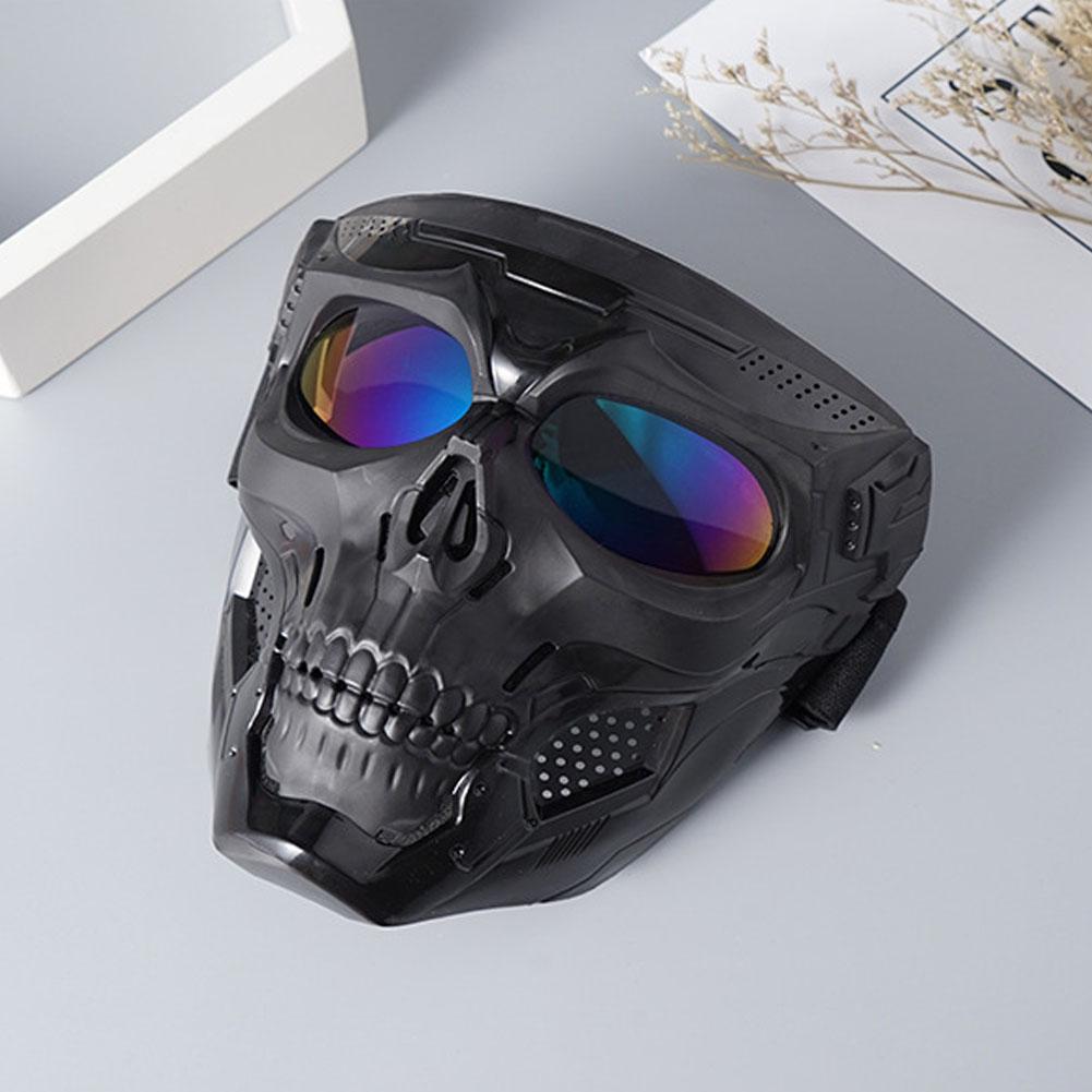 オートバイに乗るためのクリエイティブな頭蓋骨マスク、レトロな - Mask Lanyard Adjustable のレビューと価格