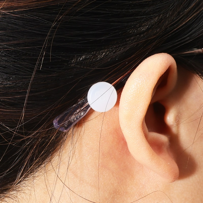 新しいラウンドメガネマスク耳フック滑り止めシリコンメガネグリ - Silicone Mask Bracket のレビューと価格