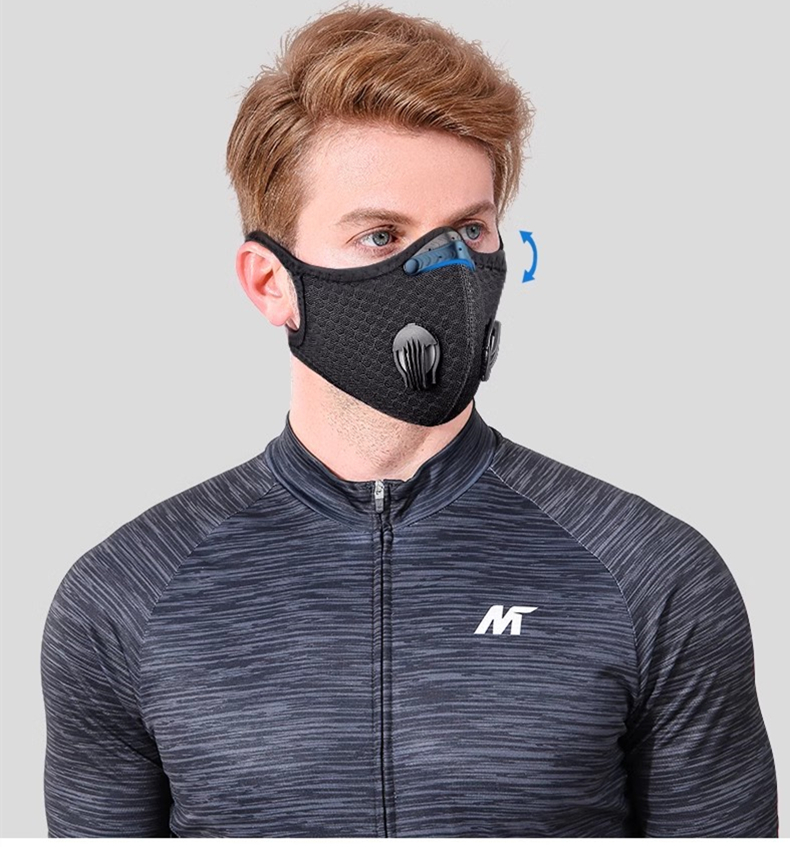 サイクリングマスク スポーツ 洗える 再利用可能 フィルター - Dust Mask Construction のレビューと価格