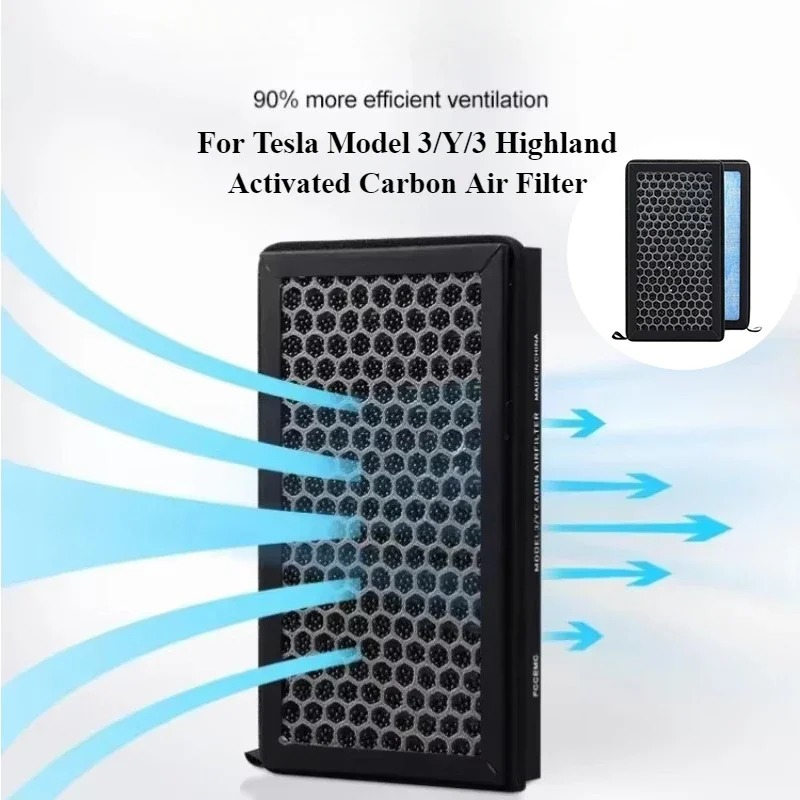 テスラモデル 3/Y/3 ハイランド 2024 HEPA N - Filter Replacement N95 のレビューと価格