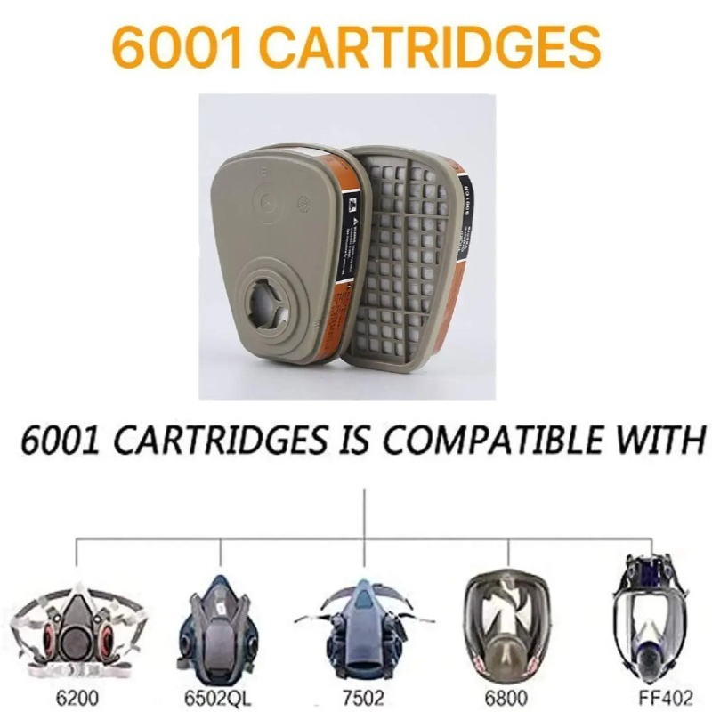 活性炭6001カートリッジ、5N11コットンフィルター交換用 - Dust Mask Construction のレビューと価格
