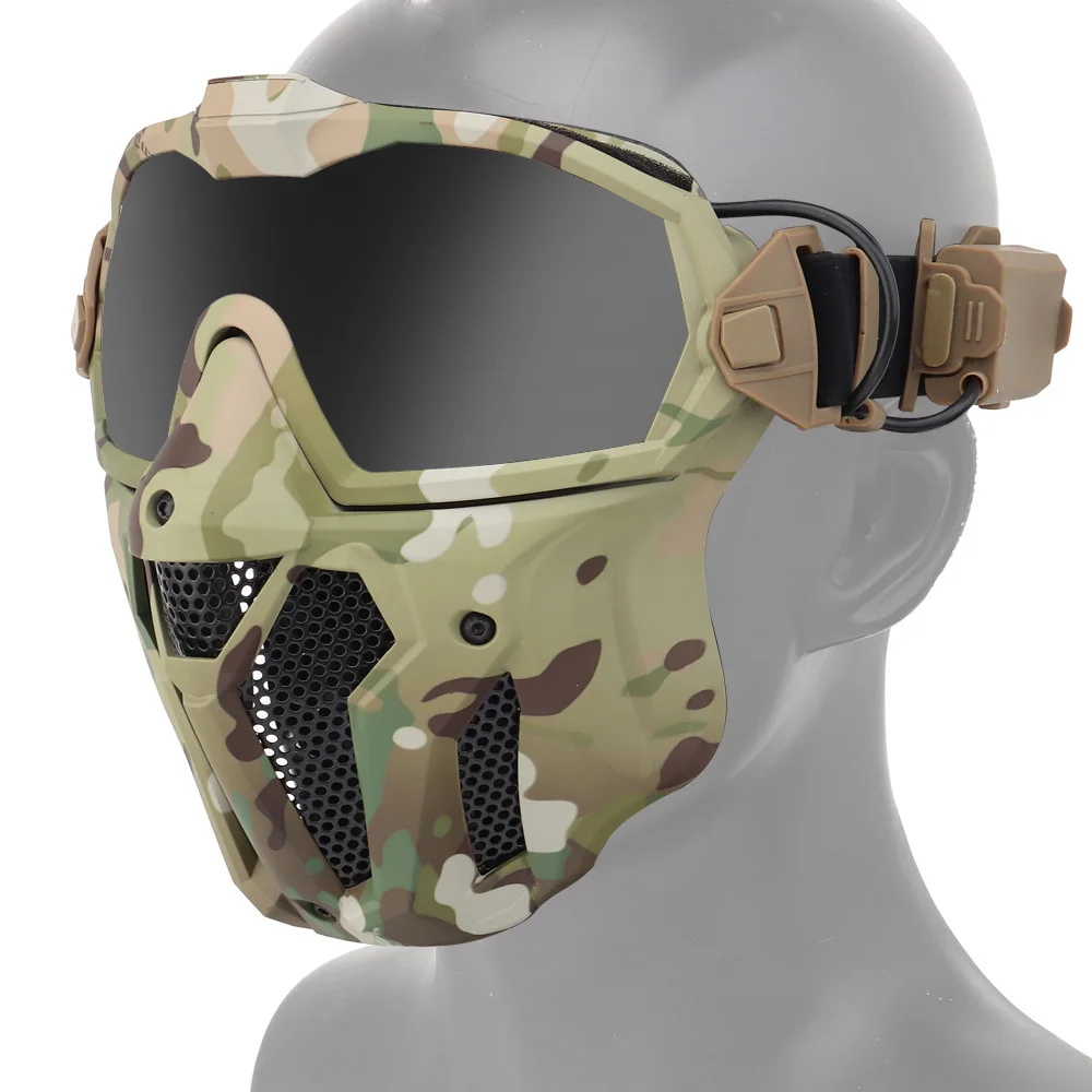 エアソフト戦術フェイスマスク,通気性,防曇,保護,狩猟,射撃 - Anti Pollution Mask のレビューと価格