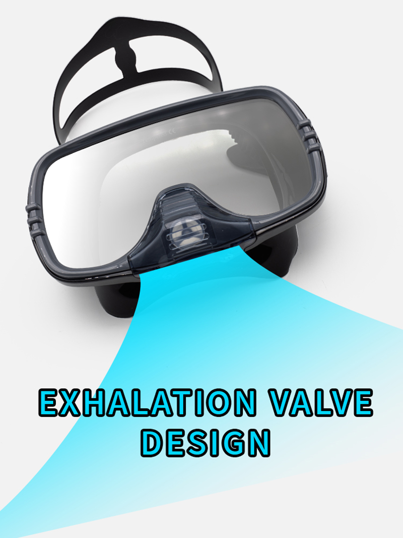 ドレンバルブ付きの新しい大型フレームダイビングマスク | H - Silicone Mask Bracket のレビューと価格