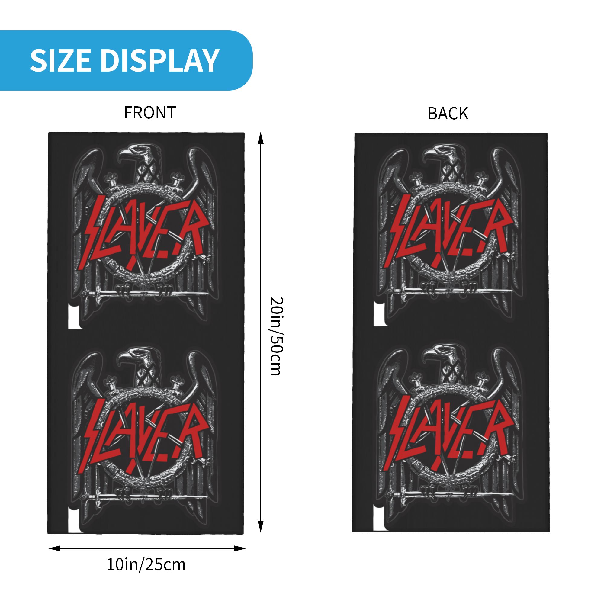 カスタムスレイヤーズロゴバンダナネックゲイターUV保護フェイ - Neck Gaiter Face Cover のレビューと価格