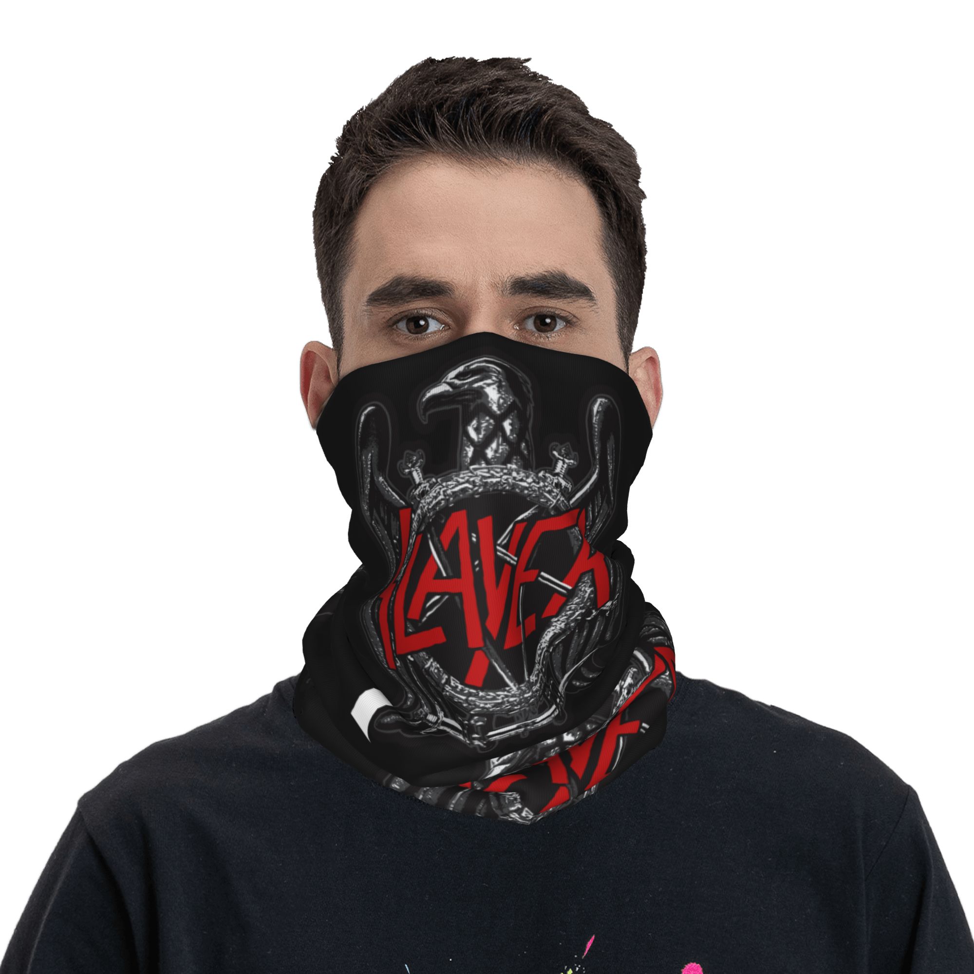 カスタムスレイヤーズロゴバンダナネックゲイターUV保護フェイ - Neck Gaiter Face Cover のレビューと価格