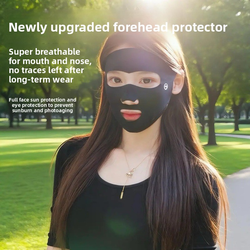 夏用フルフェイス日焼け止めマスク 女性用、通気性とUVカット - Sports Mask Breathable のレビューと価格