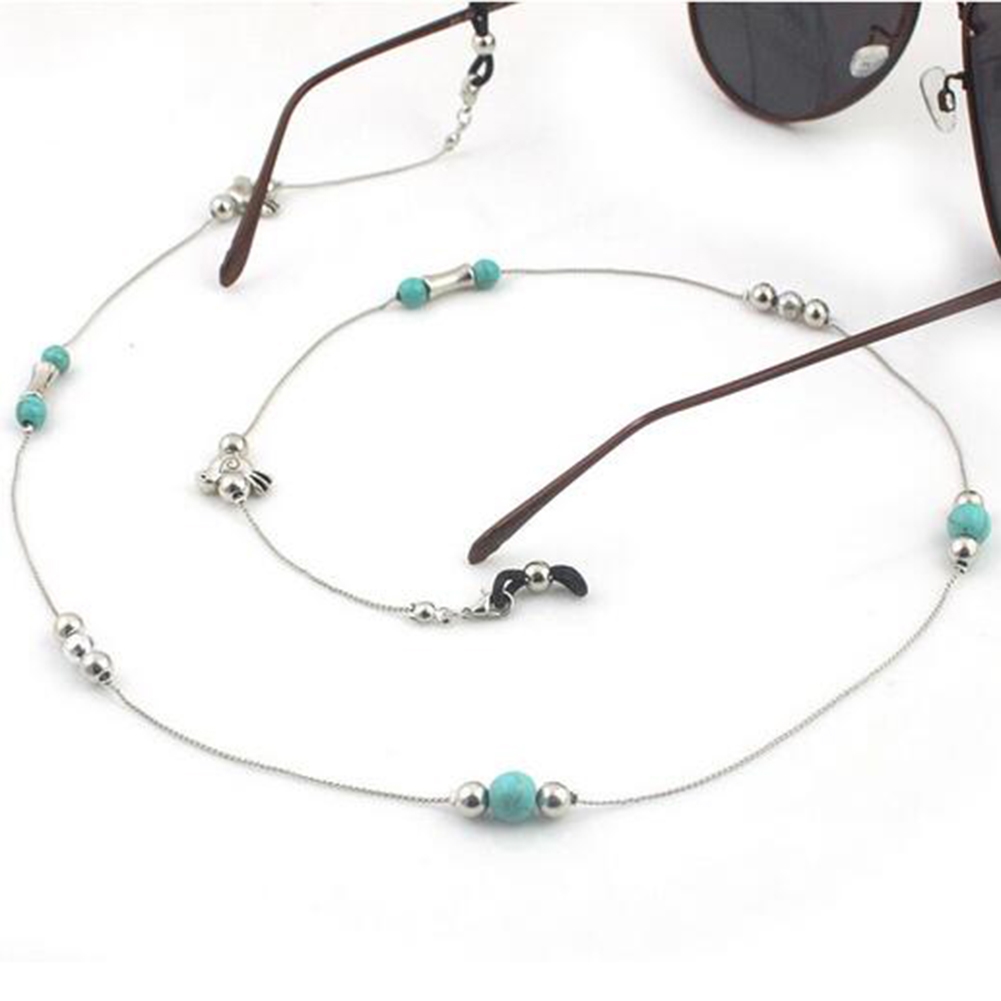 2021ヴィンテージファッションシルバー色サングラスチェーン - Mask Chain Holder のレビューと価格