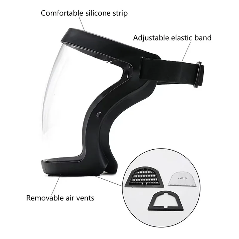 透明保護マスク,防風マスク,防滴,安全メガネ,防塵,pm 2 - Anti Pollution Mask のレビューと価格