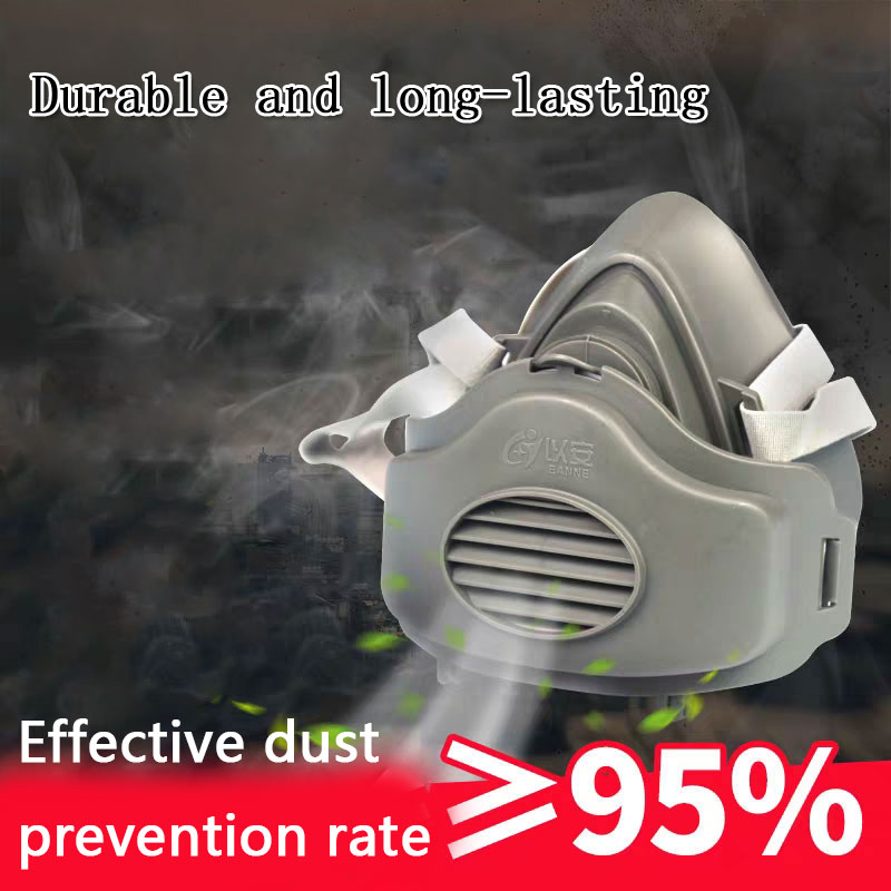 ハウスクリーニング作業安全ゴムマスク綿フィルターハーフフェイ - Respirator Half Face のレビューと価格