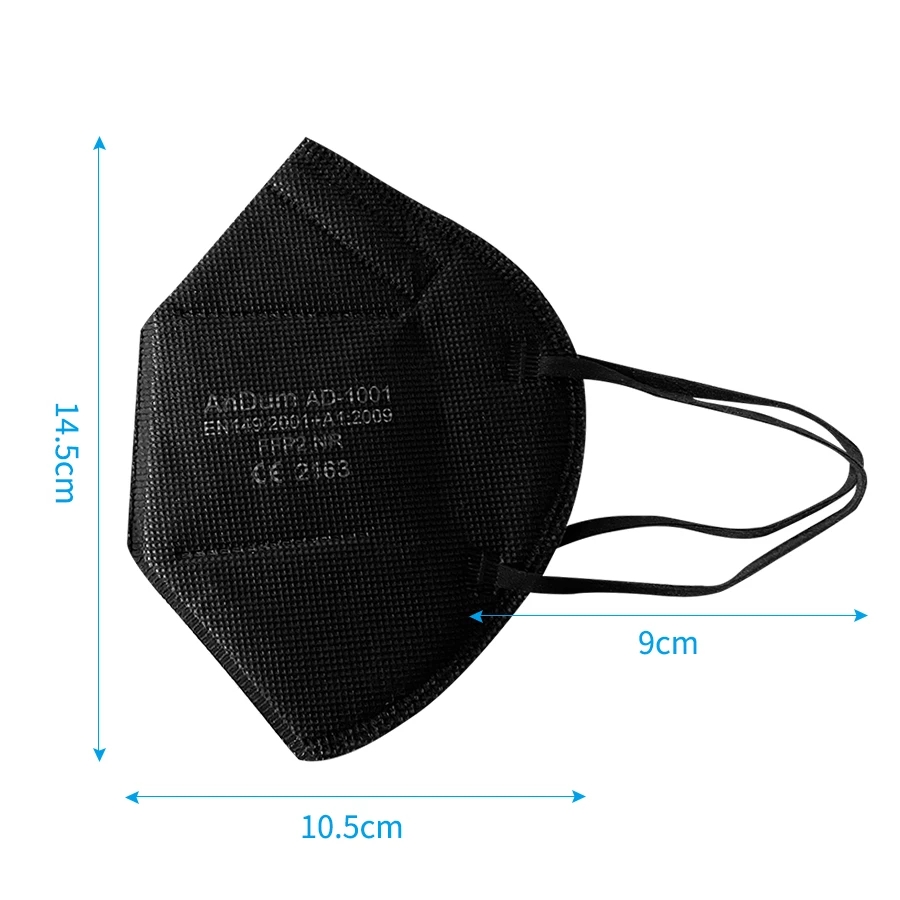 5 個 FFP2 マスク CE 承認済みフィルタリングハーフ - Respirator Half Face のレビューと価格