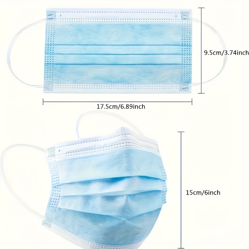 10日以内にお届けします！ 400枚入り 厚手の青色使い捨て - Disposable Mask Blue のレビューと価格