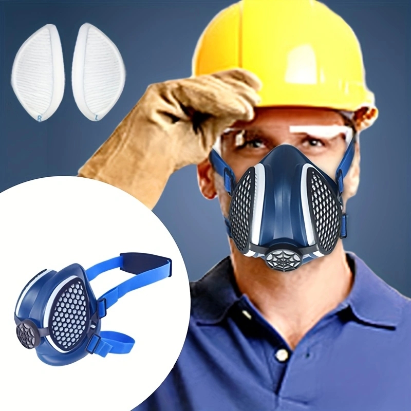 交換可能で再利用可能なフィルター付きシリコンハーフマスクマス - Respirator Half Face のレビューと価格