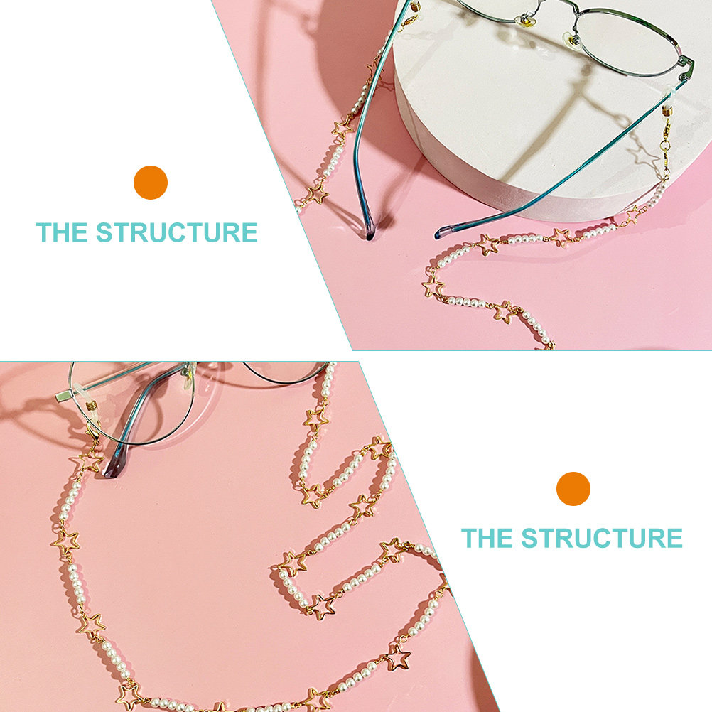 メガネチェーン パールネックレスホルダー ランヤード 女性用 - Mask Chain Holder のレビューと価格