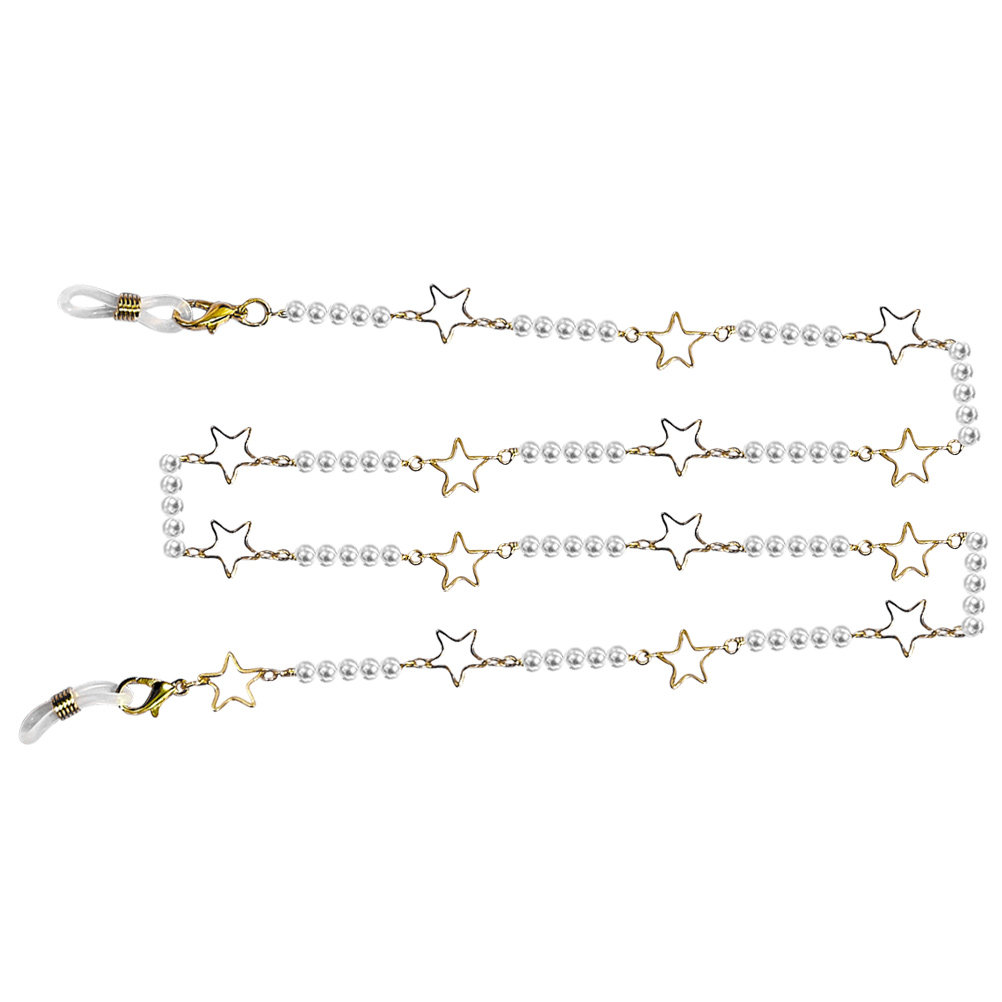 メガネチェーン パールネックレスホルダー ランヤード 女性用 - Mask Chain Holder のレビューと価格