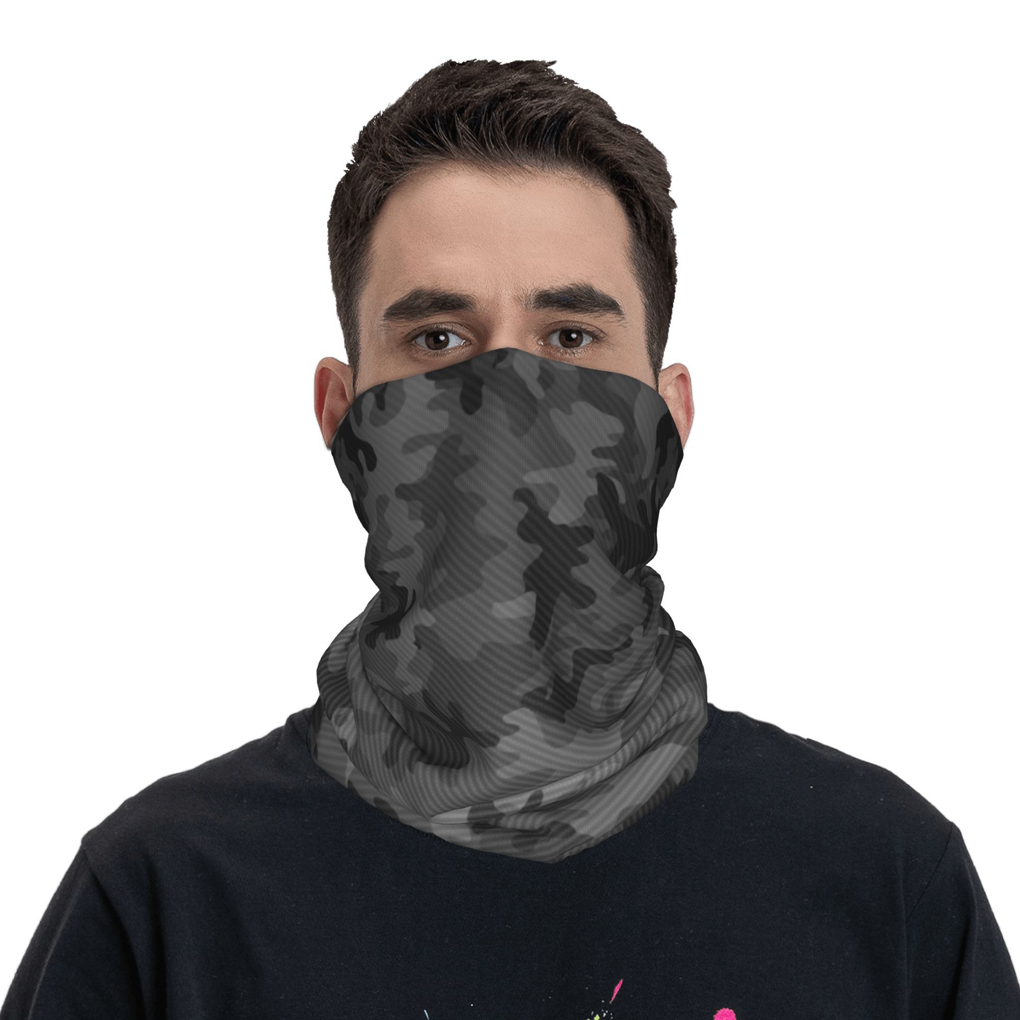 カスタムカーボン迷彩バンダナネックゲートル UV 保護フェイ - Neck Gaiter Face Cover のレビューと価格