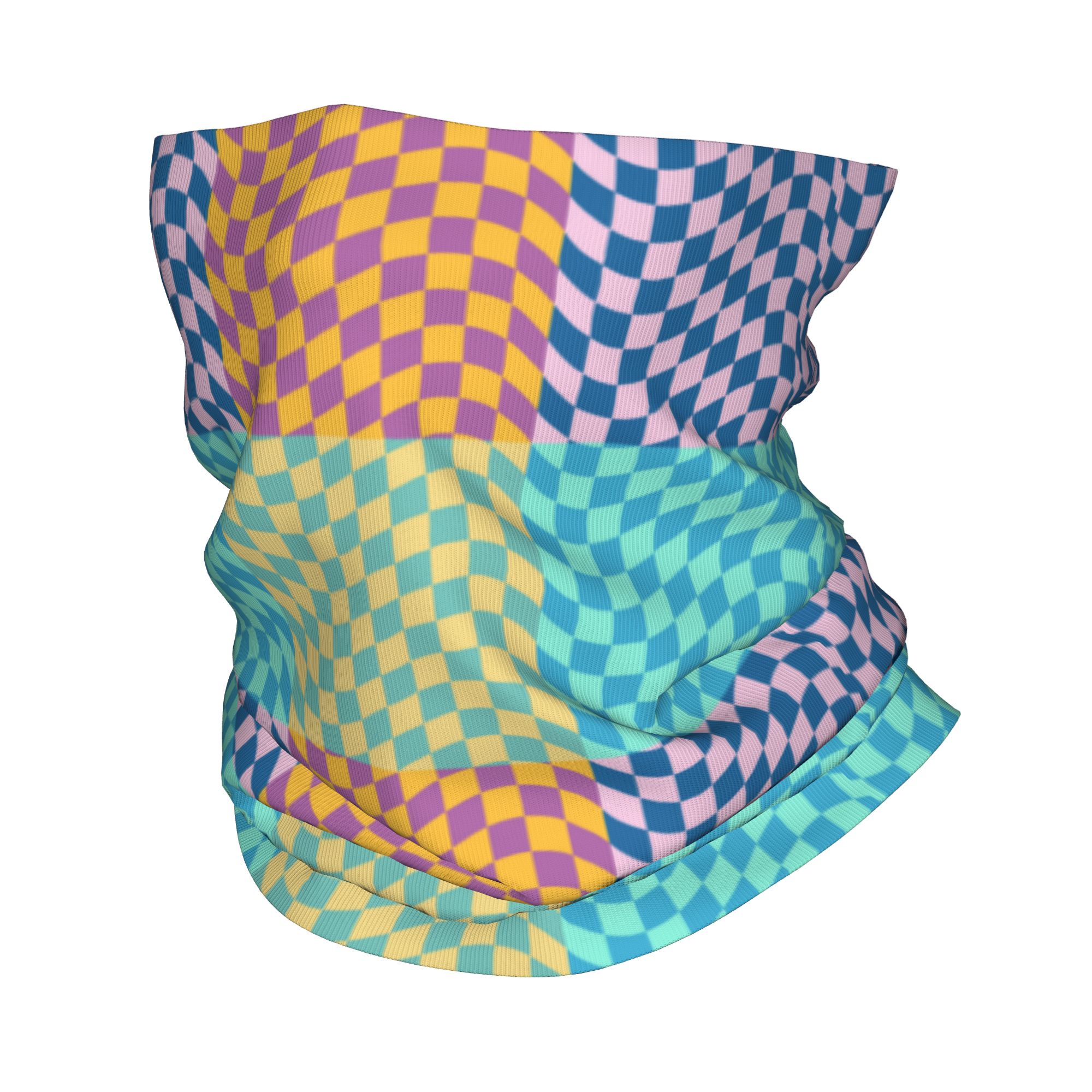 カスタムカラーチェック柄バンダナネックゲイター防風フェイスス - Neck Gaiter Face Cover のレビューと価格