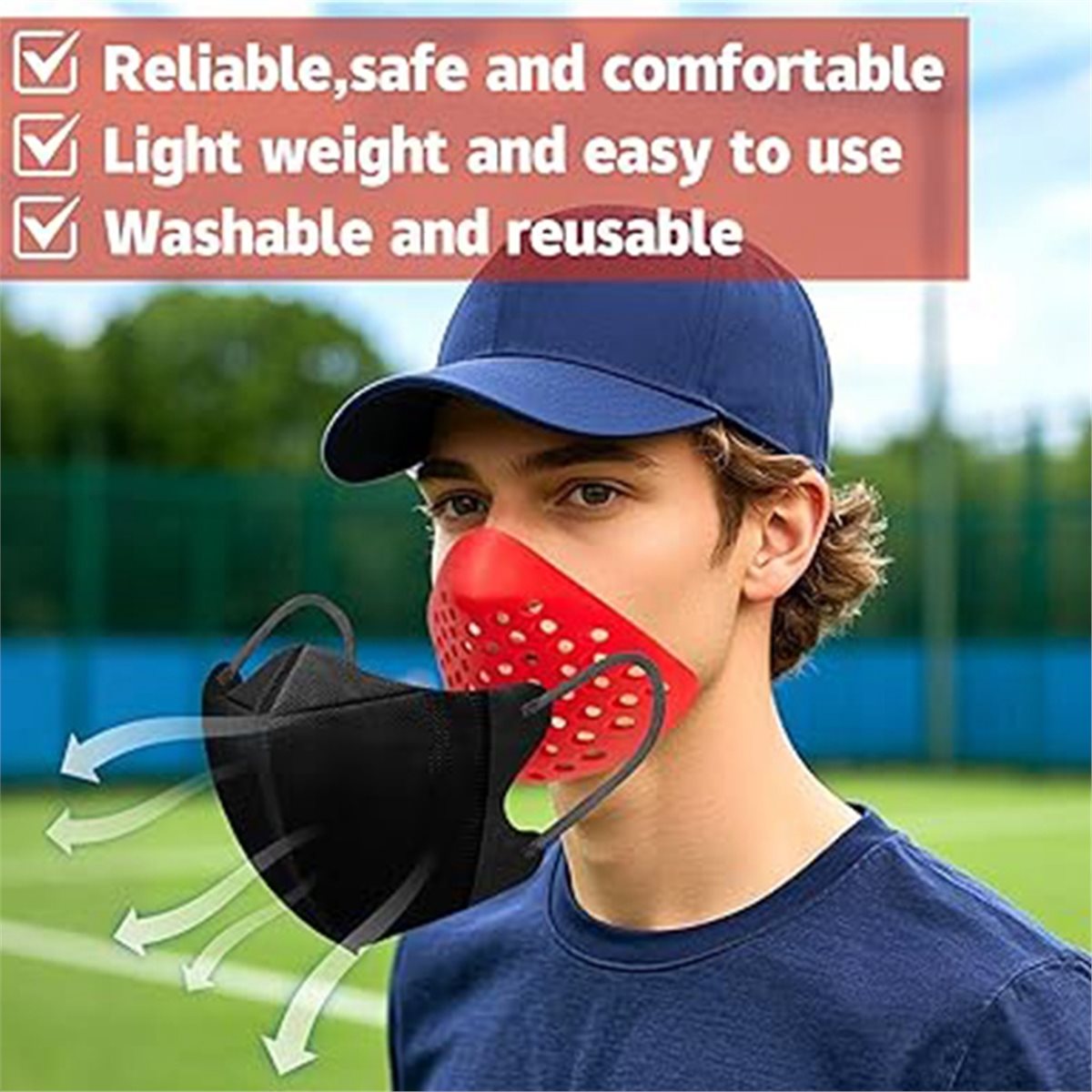 便利な4個入り3Dシリコンマスクインナーブラケット、ハロウィ - Silicone Mask Bracket のレビューと価格