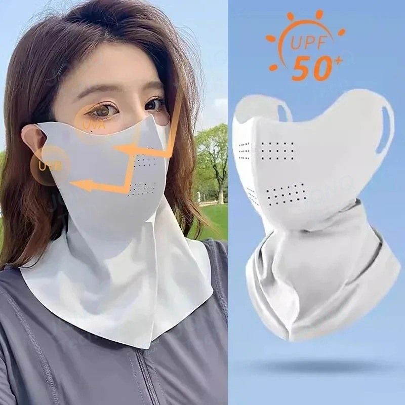 UV保護夏用ネックスカーフアイスシルクフェイスマスクカバー屋 - Kids Face Mask のレビューと価格