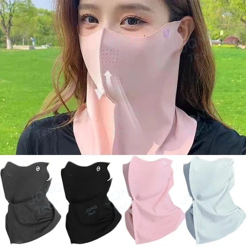 UV保護夏用ネックスカーフアイスシルクフェイスマスクカバー屋 - Kids Face Mask のレビューと価格