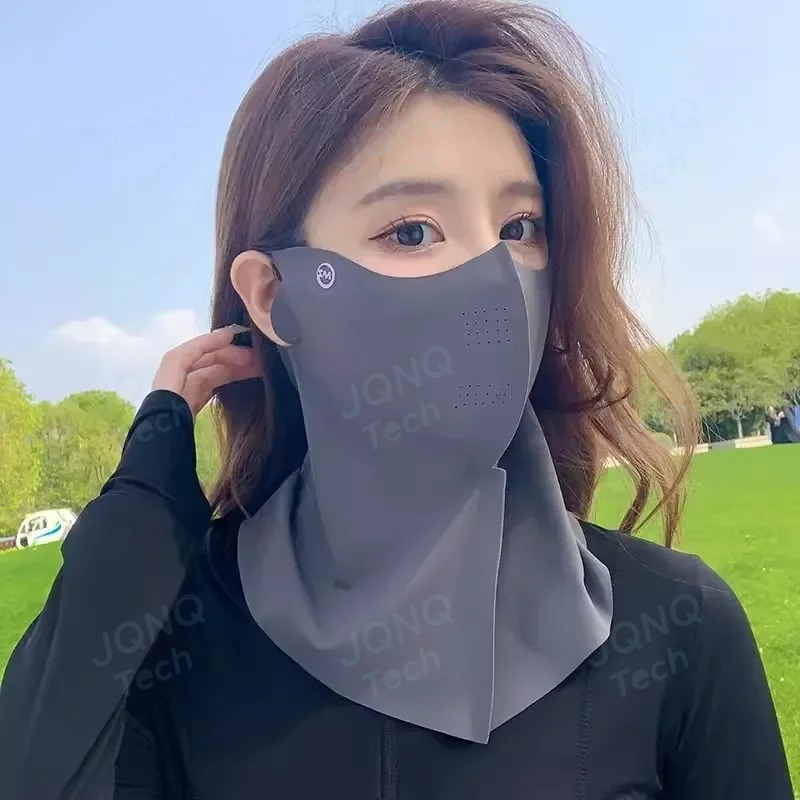 UV保護夏用ネックスカーフアイスシルクフェイスマスクカバー屋 - Kids Face Mask のレビューと価格