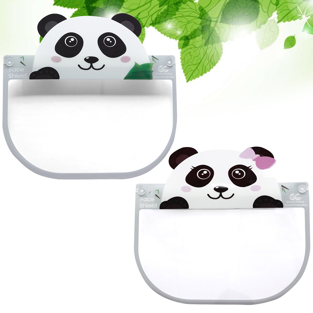 2 個の保護フェイスガード子供用漫画マスク防曇スプラッシュシ - Kids Face Mask のレビューと価格